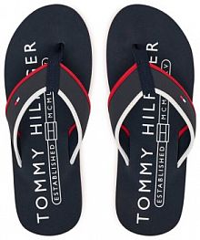 Japonki Tommy Hilfiger granatowe męskie 