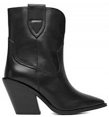 Botki na słupku Badura czarne 