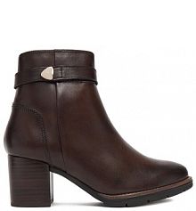 Botki na słupku Lasocki brązowe 