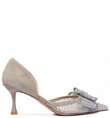 Szpilki Eva Minge szare 