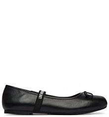 Baleriny LOVE MOSCHINO czarne damskie 