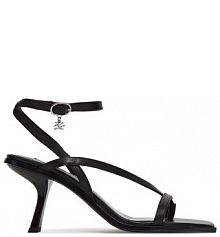 Sandały na szpilce KARL LAGERFELD czarne 