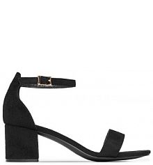 Sandały na słupku JENNY czarne 