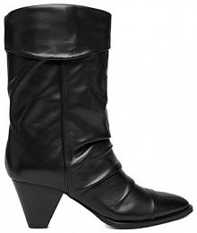 Botki na słupku Badura czarne 