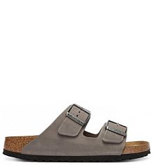 Klapki Birkenstock szare damskie 