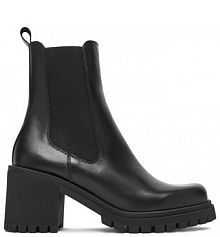 Botki na słupku Badura czarne 