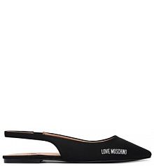 Baleriny LOVE MOSCHINO czarne damskie 