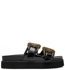 Klapki Versace Jeans Couture czarne damskie 