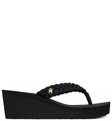 Japonki Tommy Hilfiger czarne damskie 