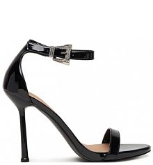 Sandały na szpilce Guess czarne 