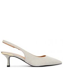 Czółenka LOVE MOSCHINO écru 