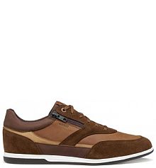 Sneakersy Geox brązowe męskie 