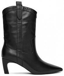 Botki na słupku GINO ROSSI czarne 