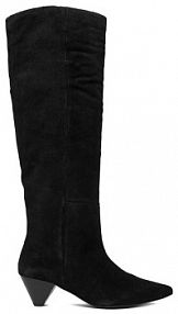 Kozaki na obcasie Badura czarne 