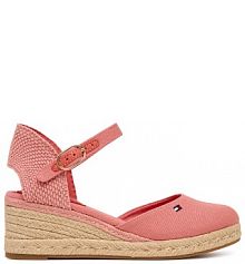 Espadryle Tommy Hilfiger koralowy damskie 