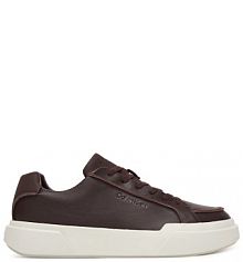 Sneakersy Calvin Klein bordowy męskie 