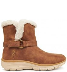 Botki Skechers brązowe damskie 