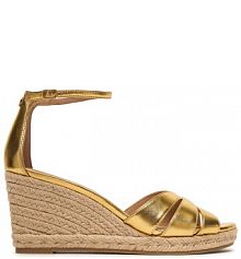 Espadryle LAUREN RALPH LAUREN złote damskie 