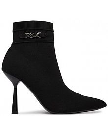 Botki na szpilce KARL LAGERFELD czarne 