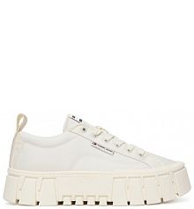 Sneakersy Tommy Jeans écru damskie 