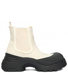 Botki Hunter écru damskie 