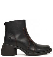 Botki na słupku Fly London czarne 