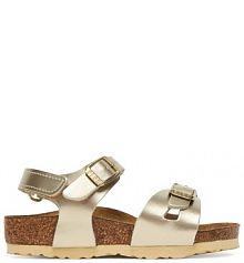 Sandały Birkenstock złote dziecięce 