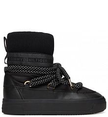 Śniegowce Tommy Hilfiger czarne damskie 