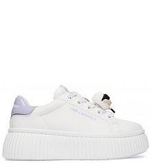 Sneakersy KARL LAGERFELD écru damskie 