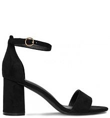 Sandały na słupku JENNY czarne 