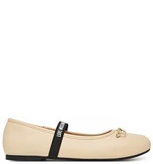 Baleriny LOVE MOSCHINO kremowe damskie 