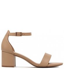 Sandały na słupku JENNY beżowe 