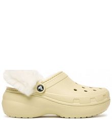 Klapki Crocs beżowe damskie 