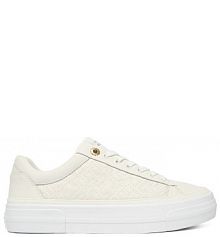 Sneakersy Tommy Hilfiger écru damskie 