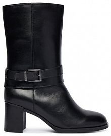 Botki na słupku Tamaris czarne 