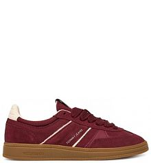 Sneakersy Tommy Jeans bordowy damskie 
