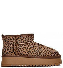 Śniegowce Eva Minge brązowe damskie 