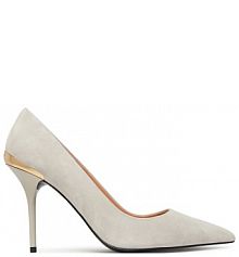 Szpilki LOVE MOSCHINO écru 