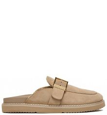 Klapki Tommy Hilfiger beżowe damskie 