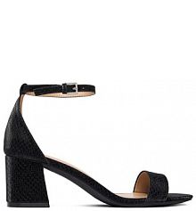 Sandały na słupku DeeZee czarne 