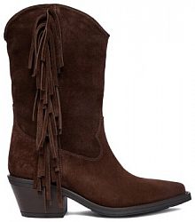 Botki na słupku Badura brązowe 