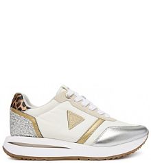 Sneakersy Guess écru damskie 