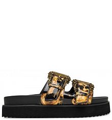 Klapki Versace Jeans Couture czarne damskie 