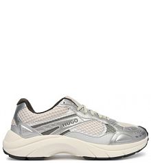 Sneakersy HUGO srebrne męskie 