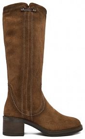 Kozaki na obcasie Tamaris brązowe 