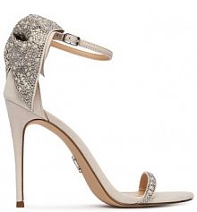 Sandały na szpilce Steve Madden beżowe 