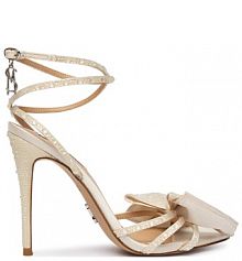 Sandały na szpilce Steve Madden białe 