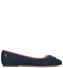 Baleriny LAUREN RALPH LAUREN granatowe damskie 