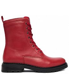 Botki Lasocki czerwone damskie 
