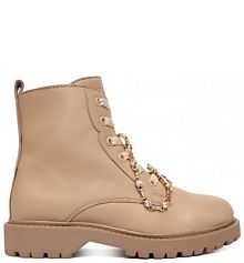 Trzewiki Patrizia Pepe beżowe dziecięce 